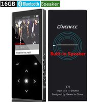 DeeFec MP3 Player with Bluetooth 16GB Built-in Speaker Lossless Music Player Touch Key 1.8 Inch TFT Screen with FM Radio, Voice Recorder Functions Metal Body Supports SD Card up to 64GB Black