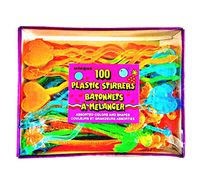 Plastic Stirrers, Assorted 100 pc , 6 1/2 inch