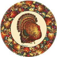 Autumn Turkey Dessert Plates (12ct)