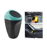 Yolu Car Garbage Trash Can, Mini Auto Garbage Can Car Trash Can Common Use for Autotive Car, Home, Office, Kitchen, Living Room, Bedroom, Study, Dinning Room, Bathroom (Blue)