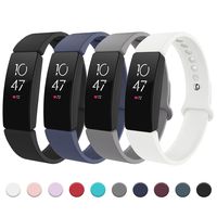 Recoppa Compatible with Fitbit Inspire HR Bands, Adjustable Sports Soft Replacement Wristbands Compatible with Fitbit Inspire/Inspire HR/Ace2 for Women Men Small Large