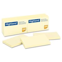 Highland Notes, 3 x 5-Inches, Yellow, 100 Count, Pack of 12 (6559)