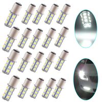 EverBright 20-Pack Extremely Bright White 1157 Led Bulb, BAY15D 1016 1034 7528 2057 LED Bulb Replacement for Car Bulb Tail Brake Light Bulb Backup Reverse Lamp Side Marker Lights, 5050 18-SMD, DC 12V