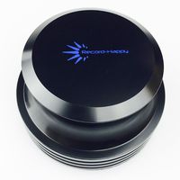 Vinyl Record Weight LP Stabilizer - Turntable Clamp by Record-Happy 15oz HiFi Premium Aluminum Audiophile Grade Vibration Reducer with Soft Base Pad for Optimal Audio and Performance of your R. Player