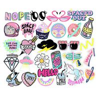 Laptop Stickers Cute Stickers Water Resistant Sticker for Laptop, Water Bottle, Phone, Luggage, Cars, Bicycles, Skateboard, 29 Pcs
