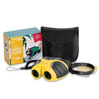 JRD&BS WINL 8 X 21 Kids Binoculars for Children,Compact Telescope Boys Gifts 4-8 Years Old to Bird Watching &Scenery(Yellow)