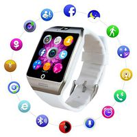 XIANGXIHUI Bluetooth Smart Watch Fitness Tracker - Sport Watch Touch Screen with Camera Pedometer Sleep Monitor Call/Message Reminder Music Player Anti-Lost - Compatible Android Smartwatches (White)