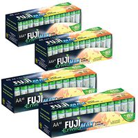 Fuji EnviroMAX Super Alkaline AA + AAA Set - Eco Friendly Batteries (Pack of 192 (96AA + 96AAA))