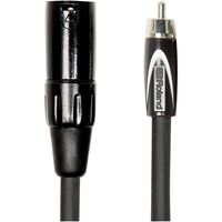 Roland 10ft Interconnect Cable, XLR(Male)-RCA, Black series (RCC-10-RCXM)