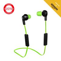 KLIM Pulse Bluetooth Wireless Earbuds - Earphones with Microphone - [New 2019 Version] Headphones - Noise Reduction - Running, Music, Phone Calls, Workout - Magnetic Ear Buds - Auriculares - Audifonos