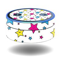 MightySkins Skin Compatible with Amazon Echo Dot - Smiley Stars | Protective, Durable, and Unique Vinyl Decal Wrap Cover | Easy to Apply, Remove, and Change Styles | Made in The USA