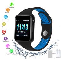 SUNETLINK Bluetooth Smart Watch with Touch Screen, Android Watch Phone Fitness Tracker with SIM/SD Card Slot, Water Resistance Smart Watches for Women Men (Blue)