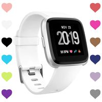 CreateGreat Bands Compatible with Fitbit Versa, Silicone Adjustable Replacement Wristband for Fitbit Versa Smart Watch Heart Rate Fitness Wristband Small Large