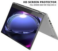 Starfilm Screen Protector for Lenovo Yoga 530-14/520-14/ Flex 6/ Flex 5 14 Inch HD Full Screen Protector with Opening Hole 14 Inch 2 pcs (Yoga 530-14, 14 Inch)