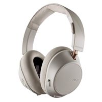 Plantronics BackBeat GO 810 Wireless Headphones, Active Noise Canceling Over Ear Headphones, Bone White