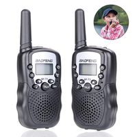 BYBOO Baofeng T3 Kids Walkie Talkies Mini Two Way Radios Toys for Boys Girls Children UHF 462-467MHz Frequency 22 Channels - 1 Pair Black
