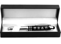 Symbols of Law and Justice - Gift Pen with Light and Stylus Tip - Gift for Lawyers, Law Students, Paralegals, Judges, Government Officials, Police Officers