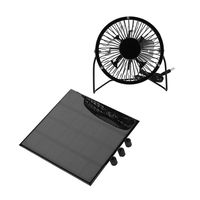 Solar Panel Fan, 3W 6V Outdoor USB Solar Panel Powered Portable Mini Fan for Outdoor Home Travelling Chicken House Car