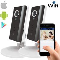 Solo HD720P WiFi IP Network Camera, Wireless, Video Monitoring, Surveillance, Security Camera, Plug/Play with 2-Way Audio and Day Night Color Camera 2 Pack