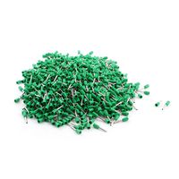 uxcell E0508 22AWG Tube Type Insulated Cable Ends Connectors with 1000 Piece, Green
