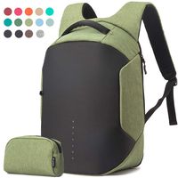 Laptop Backpack College School Backpack 17+ Colors for Choice Anti Theft Tech Laptop Backpack with USB Charging Waterproof Material for School Business Men & Women Bonus Packet Bag,Grass Green