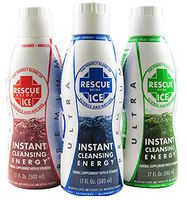 10 Pack - Rescue Detox 17 Fl Oz ICE RED Cranberry Flavor with Free Im Baked Bro and Doob Tubes Sticker