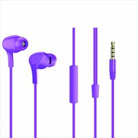 NBJ Stereo Sound Headphones Wired Earphones in-Ear Earphones with Volume Control Earbuds with Mic Four Color