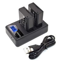 LP-E10 Battery Bonadget 1600mAh Battery with LCD Dual Charger Compatible with Canon EOS Rebel T3 T5 T6 T7 Kiss X50 X70 X80 X90 EOS 1100D EOS 1200D 1300D 1500D 2000D 3000D Digital Camera