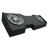 Compatible with 2014 - UP Chevy Silverado Crew Cab Kicker Comp C12 Dual 12" Sub Box Final 2 Ohm