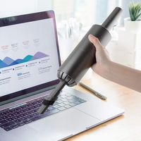 Upgraded Battery Operated Air Duster, Rechargeable Electric Duster, Cordless, No Gas, Replaces Compressed Air Cans, 2 in 1 Vacuum Cleaner -Cum- Blower Cleaner, Portable for Electronics, Computers