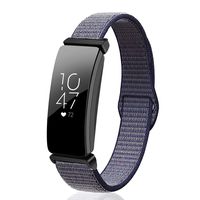 VEAQEE Bands Compatible with Inspire HR and Inspire Bands and Ace 2 Woven Soft Nylon Sport Breathable Watch Strap Quick Release Replacement Wristband Accessories for Women Man (Midnight Blue)