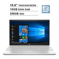 2019 HP Pavilion 15.6 Inch Touchscreen FHD 1080P Laptop (8th Gen Inter Quad-Core i5-8265U up to 3.9GHz, 16GB DDR4 RAM, 256GB SSD, Intel UHD Graphics 620, WiFi, Bluetooth, HDMI, Windows 10) (Silver)