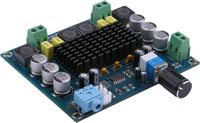 Yeeco Digital Power Amplifier Module 120W+120W DC 12-24V Dual Channel Amplifier Board Stereo Audio Amplifier AMP Module for Audio System DIY Speakers with Volume Adjustment Knob