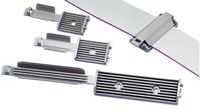 Panduit FCM3.25-A-L14 Latching Flat Cable Mount, Adhesive Backed, Rubber Adhesive Mounting Method, Gray, 1.50" Hole Spacing, 3.38" Cable Width, 3.38" Width, 7.30" Length (Pack of 50)