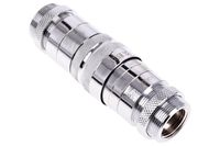 Alphacool Eiszapfen HF Quick Release Connector Kit G3/8 Inner Thread - Incl. G1/4 Reducer - Chrome (17371)