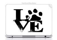 Laptop VINYL DECAL Sticker Skin Print Love Pet Pets Paws Dog Cat Puppy Kitten Stacked fits Chromebook CB3-111 11.6in