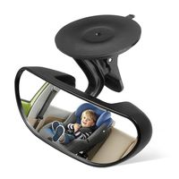 Rearview Car Mirror, Ideapro Baby Car Mirror for Forward Facing Infant with Ajustable Suction Cup (Black1)