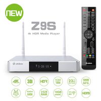 Zidoo Android 7.1 TV Box Z9S Realtek 1296 4 core 64-bit A53 Processor 4K Player 2GB/16GB/HDR Dual-WiFi 2.4G/5.0G,3D Ultra HD H.265 USB 3.0 BT 4.0 Smart TV Box with Remote