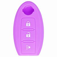 qualitykeylessplus Purple Rubber Case Silicone Protective Cover for Nissan Remotes with Free KEYTAG