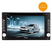 EinCar 6.2'' Android 5.1 Lollipop Double Din Car DVD Player with Quad Core in Dash Navigation GPS Unit Radio Audio Receiver Bluetooth Stereo Multimedia System Support WiFi/Mirrorlink/1080P