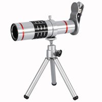 Phone Camera Lens Kit,Fosa Universal 18X Optical Zoom Telephoto Telescope Lens with Tripod Fits Any iPhone X, 8, 8 plus, 7plus, 7, 6, 6s, 6plus, 5, 5s, 4s and All Other Smartphones