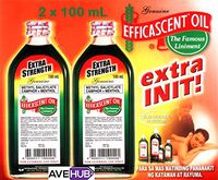 2 Efficascent Oil Extra Strength 100mL Counterirritant (2 bottles x 100mL)