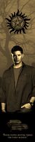 Dean Winchester Supernatural Bookograph Metal Bookmark