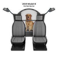 TRAVELIN K9 Improved for 2019 Pet Net Vehicle Safety Mesh Dog Barrier - 50" W for SUV/Car/Truck/Van - Fits Behind Front Seats