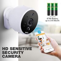 SpotCam Solo AA Battery Powered Indoor & Outdoor Wireless Security Camera 720p HD Wire-Free 2-Way Audio Night Vision Alarm Alert & PIR Motion Sensor w/Built-in SD Slot & 30 Days Free Cloud Recording