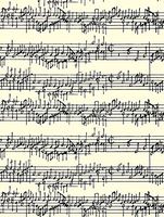 Music Notes Concerto Gift Wrapping Paper Flat Sheet - 24" x 6'