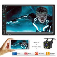 Car Stereo with Bluetooth Double din Car Radio 7 Inch High Definition Capacitive Touch Screen Car stereo with backup camera Car stereo wtih mirror link support USB SD AUX IN Wireless Remote Control