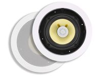 Monoprice 2 Way In-Wall Speakers - 8 Inch (Pair) With Snap-Lock, Aramid Fiber And Titanium Silk Drivers - Caliber Slim Series
