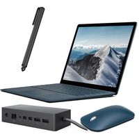 Microsoft Surface Laptop 13.5" 2256x1504 Touchscreen, Core i5 Dual-Core up to 3.10 GHz, 8GB RAM, 256GB SSD, Webcam, Bluetooth, Win 10 w/ Pen, Mouse and Surface Dock - Cobalt Blue (Renewed)