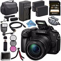 Panasonic Lumix DMC-G85 DMC-G85KBODY DMC-G85MK Mirrorless Micro Four Thirds Digital Camera Bundle (128GB, w/12-60 Lens)